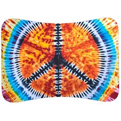 Tie Dye Peace Sign Velour Seat Head Rest Cushion by Cemarart