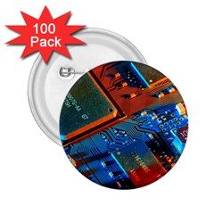 Gray Circuit Board Electronics Electronic Components Microprocessor 2.25  Buttons (100 pack) 