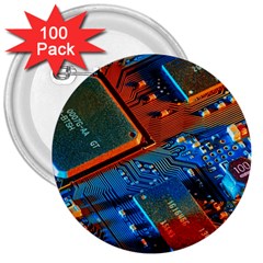 Gray Circuit Board Electronics Electronic Components Microprocessor 3  Buttons (100 pack) 