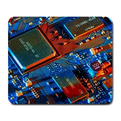 Gray Circuit Board Electronics Electronic Components Microprocessor Large Mousepad