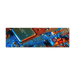 Gray Circuit Board Electronics Electronic Components Microprocessor Sticker (Bumper)