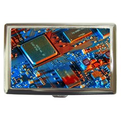 Gray Circuit Board Electronics Electronic Components Microprocessor Cigarette Money Case