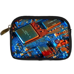 Gray Circuit Board Electronics Electronic Components Microprocessor Digital Camera Leather Case