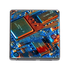 Gray Circuit Board Electronics Electronic Components Microprocessor Memory Card Reader (Square 5 Slot)