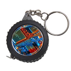 Gray Circuit Board Electronics Electronic Components Microprocessor Measuring Tape