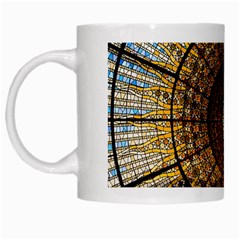 Barcelona Stained Glass Window White Mug by Cemarart