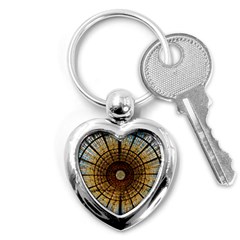 Barcelona Stained Glass Window Key Chain (heart) by Cemarart