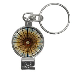 Barcelona Stained Glass Window Nail Clippers Key Chain