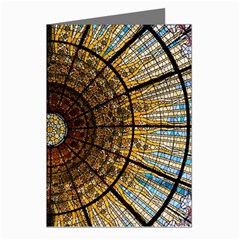 Barcelona Stained Glass Window Greeting Cards (pkg Of 8) by Cemarart