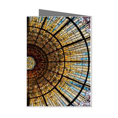 Barcelona Stained Glass Window Mini Greeting Cards (pkg Of 8) by Cemarart