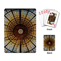 Barcelona Stained Glass Window Playing Cards Single Design (rectangle) by Cemarart