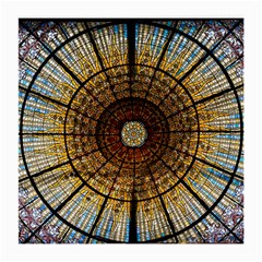 Barcelona Stained Glass Window Medium Glasses Cloth by Cemarart