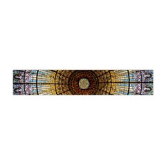 Barcelona Stained Glass Window Premium Plush Fleece Scarf (mini) by Cemarart