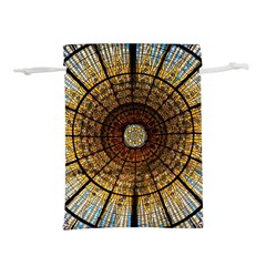 Barcelona Stained Glass Window Lightweight Drawstring Pouch (l) by Cemarart