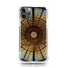 Barcelona Stained Glass Window Iphone 11 Pro 5 8 Inch Tpu Uv Print Case by Cemarart