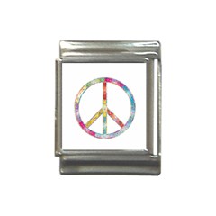 Flourish Decorative Peace Sign Italian Charm (13mm) by Cemarart