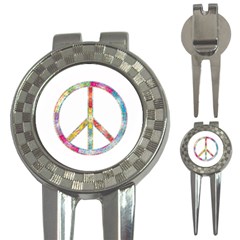 Flourish Decorative Peace Sign 3-in-1 Golf Divots by Cemarart