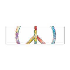 Flourish Decorative Peace Sign Sticker Bumper (100 Pack) by Cemarart