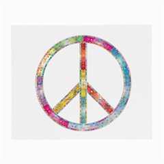 Flourish Decorative Peace Sign Small Glasses Cloth