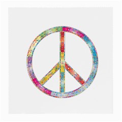 Flourish Decorative Peace Sign Medium Glasses Cloth by Cemarart