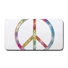 Flourish Decorative Peace Sign Medium Bar Mat by Cemarart