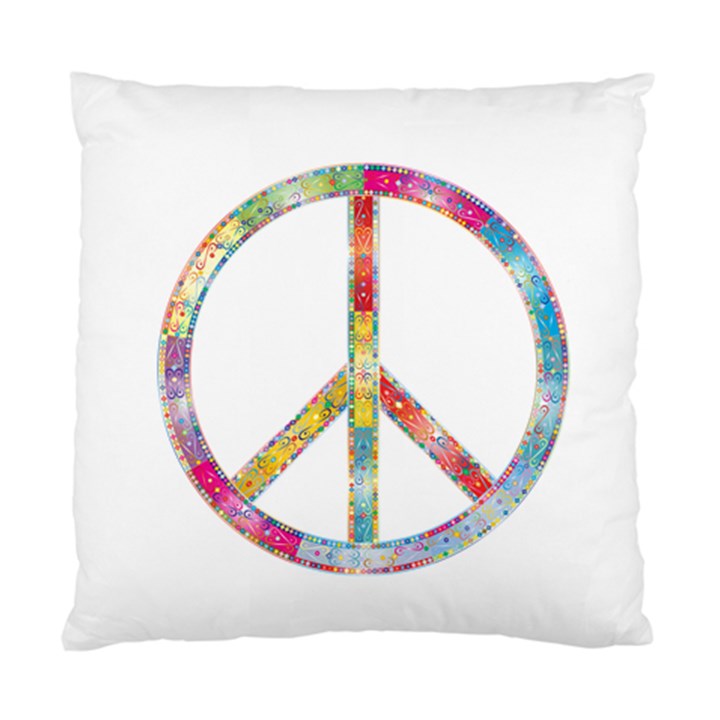 Flourish Decorative Peace Sign Standard Cushion Case (Two Sides)