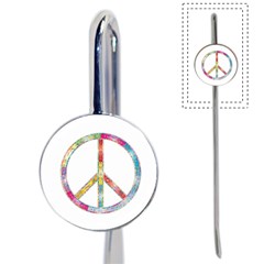 Flourish Decorative Peace Sign Book Mark by Cemarart