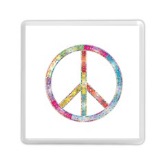 Flourish Decorative Peace Sign Memory Card Reader (square) by Cemarart