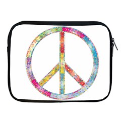 Flourish Decorative Peace Sign Apple Ipad 2/3/4 Zipper Cases by Cemarart