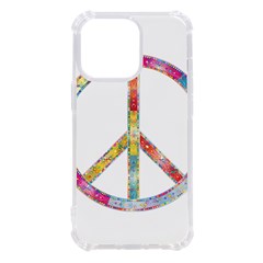 Flourish Decorative Peace Sign Iphone 13 Pro Tpu Uv Print Case