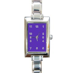 Ultra Violet Purple Rectangle Italian Charm Watch by bruzer