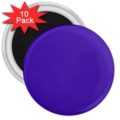 Ultra Violet Purple 3  Magnets (10 Pack)  by bruzer