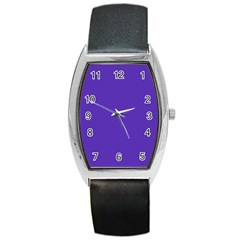 Ultra Violet Purple Barrel Style Metal Watch by bruzer