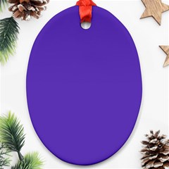 Ultra Violet Purple Oval Ornament (two Sides) by bruzer