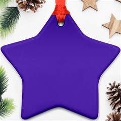 Ultra Violet Purple Star Ornament (two Sides) by bruzer