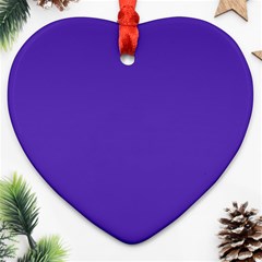 Ultra Violet Purple Heart Ornament (two Sides)