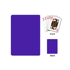 Ultra Violet Purple Playing Cards Single Design (mini) by bruzer