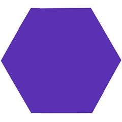 Ultra Violet Purple Wooden Puzzle Hexagon by bruzer