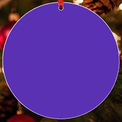 Ultra Violet Purple Uv Print Acrylic Ornament Round by bruzer