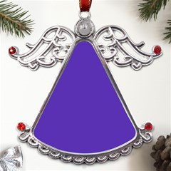 Ultra Violet Purple Metal Angel With Crystal Ornament by bruzer