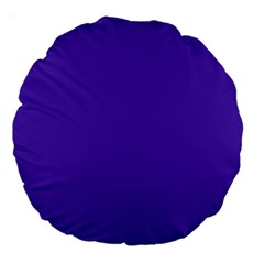 Ultra Violet Purple Large 18  Premium Round Cushions by bruzer