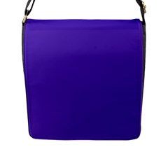 Ultra Violet Purple Flap Closure Messenger Bag (l)