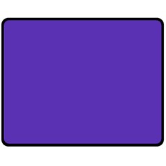 Ultra Violet Purple Two Sides Fleece Blanket (medium) by bruzer