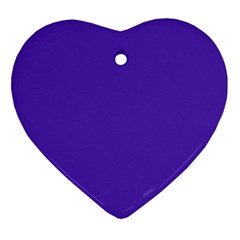 Ultra Violet Purple Heart Ornament (two Sides) by bruzer