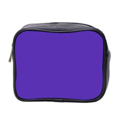 Ultra Violet Purple Mini Toiletries Bag (two Sides) by bruzer