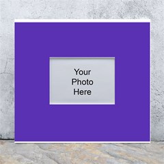 Ultra Violet Purple White Wall Photo Frame 5  X 7  by bruzer