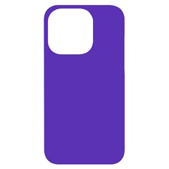 Ultra Violet Purple Iphone 14 Pro Black Uv Print Case by bruzer