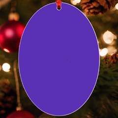 Ultra Violet Purple Uv Print Acrylic Ornament Oval by bruzer