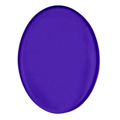 Ultra Violet Purple Oval Glass Fridge Magnet (4 Pack) by bruzer