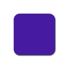 Ultra Violet Purple Rubber Coaster (square) by Patternsandcolors